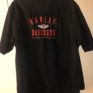 Harley Davidson Button Up